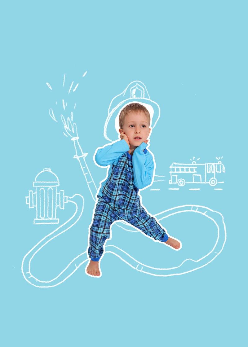 Pijama Băieți Tartan Bumbac TWIN