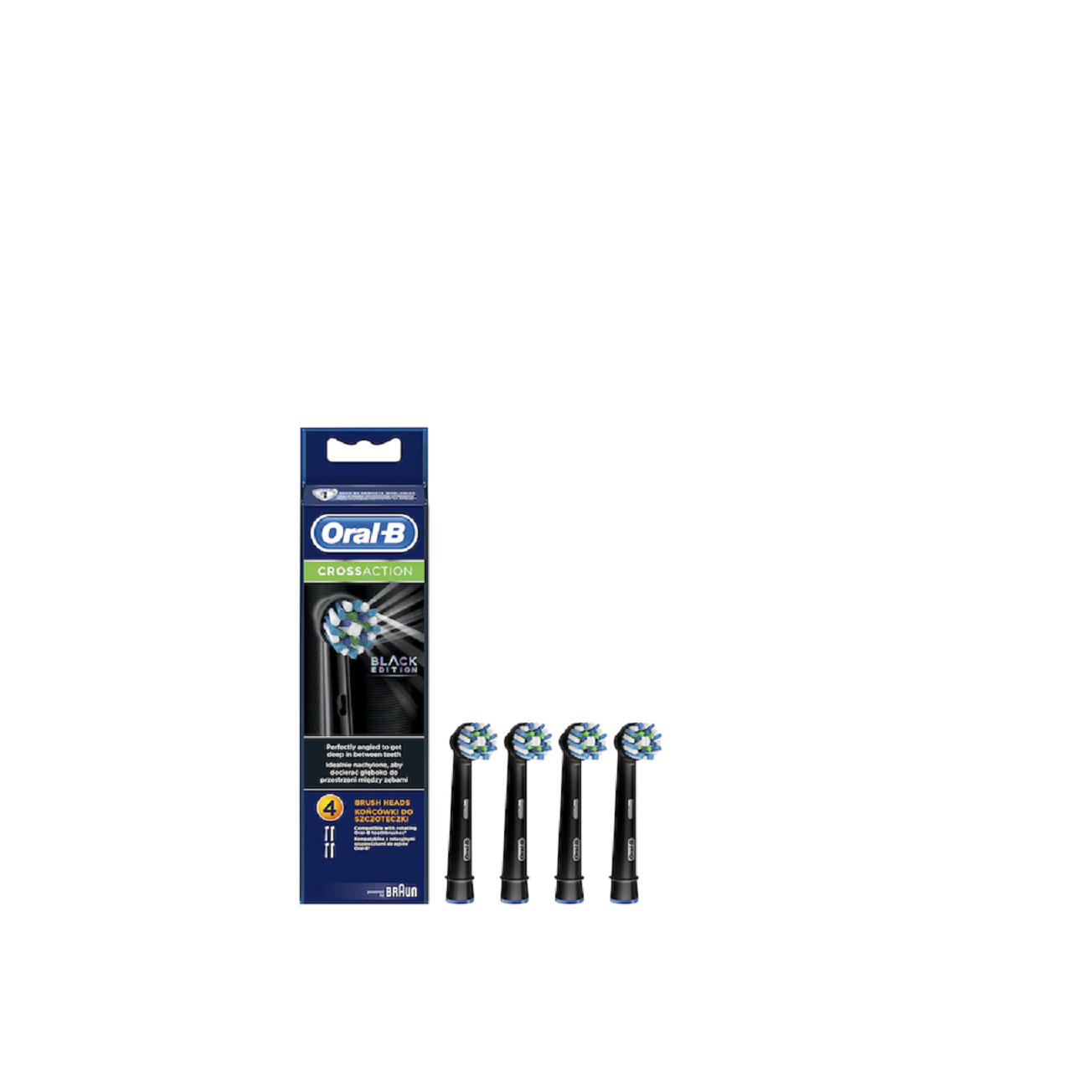 Oral-B CrossAction Elektromos Fogkefe fej (4db) (EB50BK-4)-0