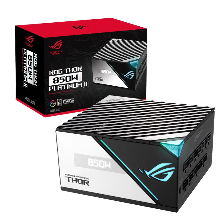 ASUS ROG THOR 850W Platinum II tápegység 20+4 pin ATX Fekete, Kék, Szürke (ROG-THOR-850P2-GAMING)-0