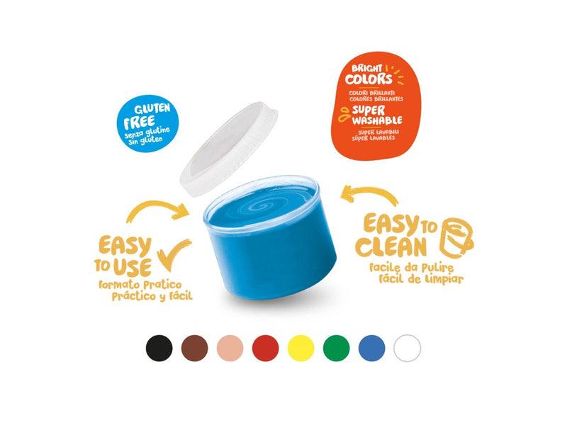 Acuarele Baby Finger Paint Carioca 8 x 50 ml