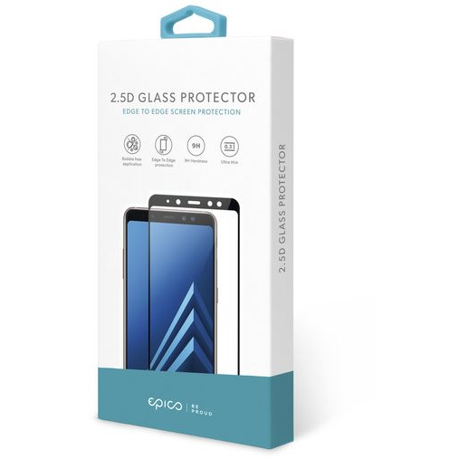 Epico Glass Samsung Galaxy A21s 2.5D üvegfólia - fekete (48712151300002)-0