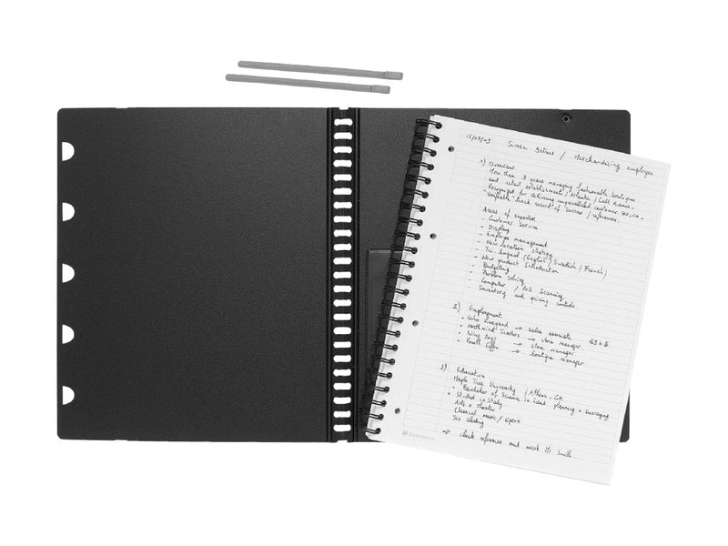 Caiet organizare A5+ spirală 80 file Rhodia Exabook