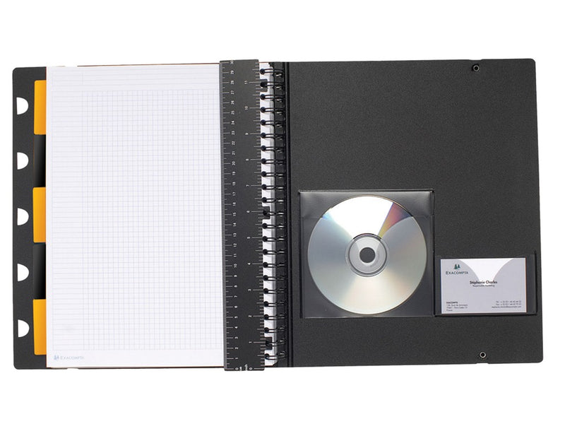 Caiet organizare A5+ spirală 80 file Rhodia Exabook