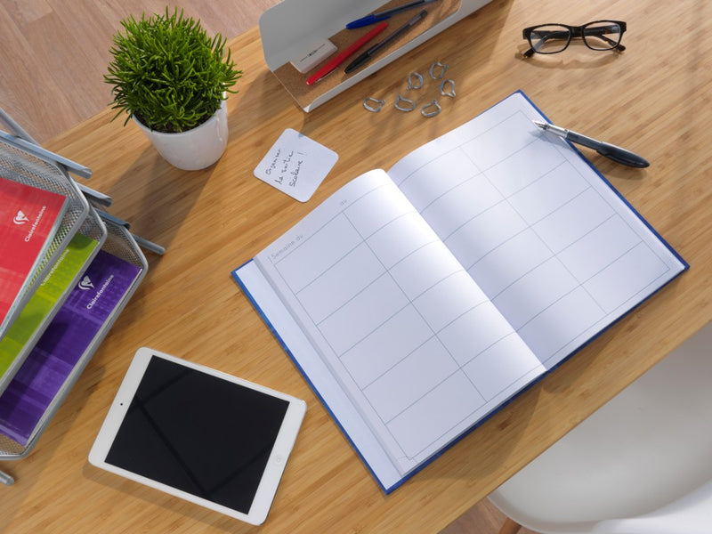 Agendă A4 nedatată 72 file copertă tare Clairefontaine