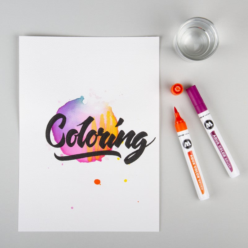 Brush Pen Molotow Aqua Color Basic1 12 buc/set