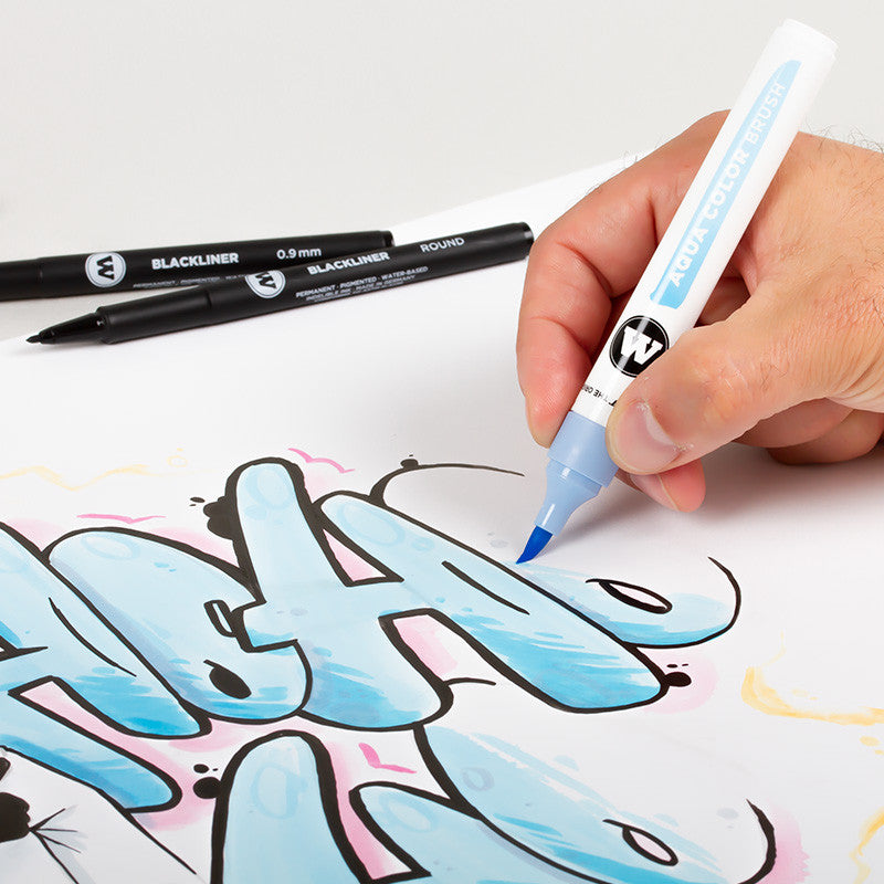 Brush Pen Molotow Aqua Color Basic2 12 buc/set