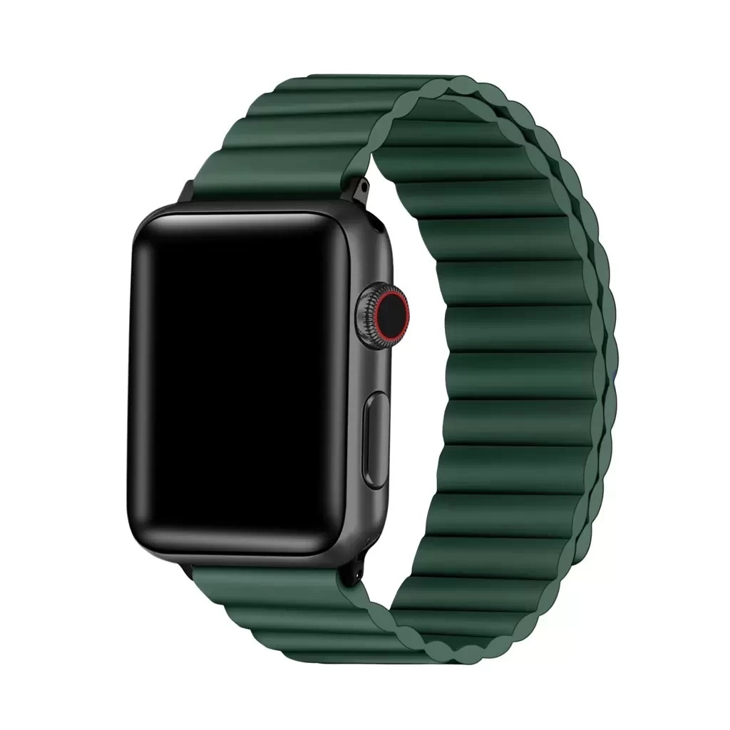 XPRO Apple Watch mágneses szilikon szíj zöld 38mm / 40mm / 41mm (130288)-0