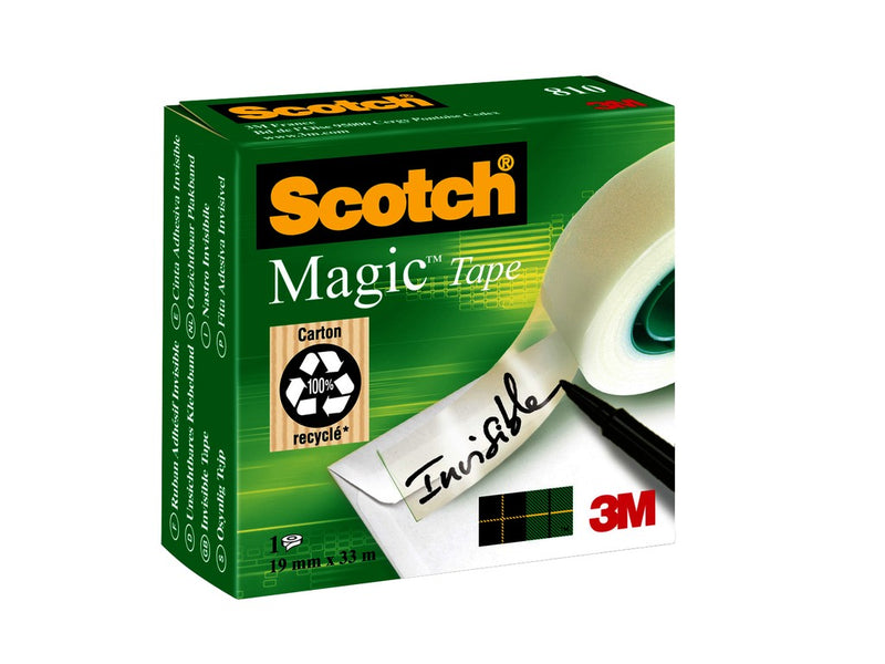Bandă adezivă 19 mm x 33 m invizibilă 3M Scotch Magic