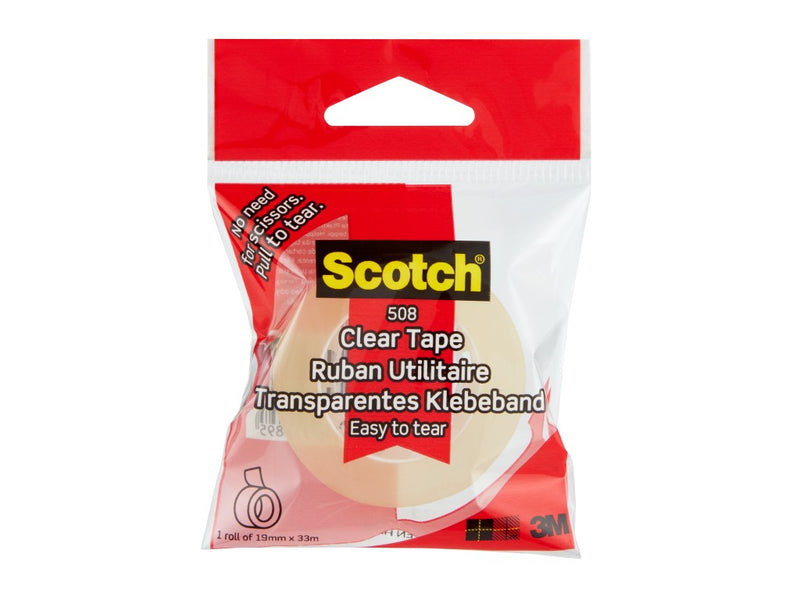 Bandă adezivă transparentă 19 mm x 33 m 3M Scotch