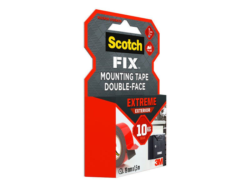 Bandă dublu adezivă montare exterior, 19 mm x 1,5 m 3M Scotch-Fix™ Extreme