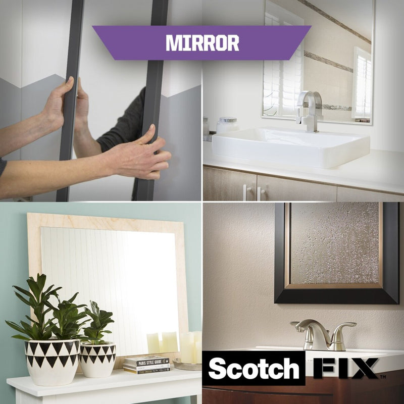 Bandă dublu adezivă montare oglinzi, 19 mm x 1,5 m, 3M Scotch-Fix™