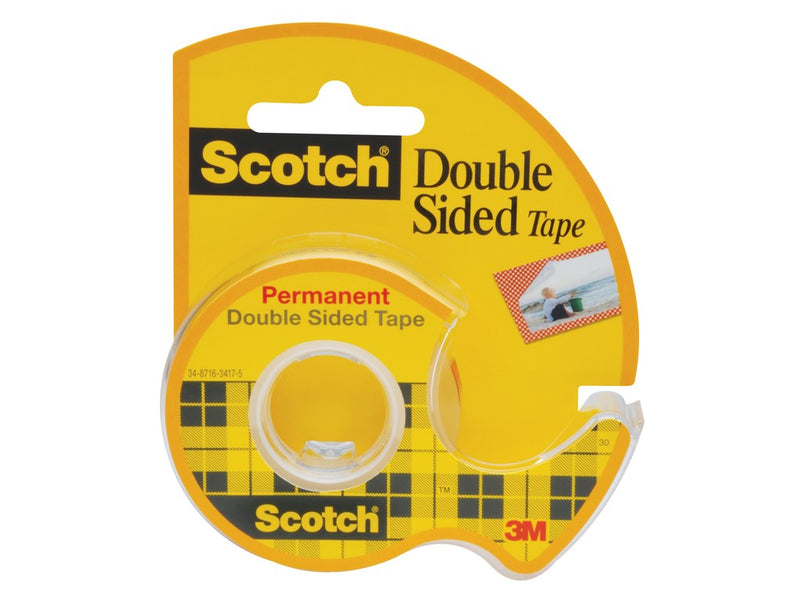 Bandă dublu adezivă cu dispenser 12 mm x 6,3 m 3M Scotch