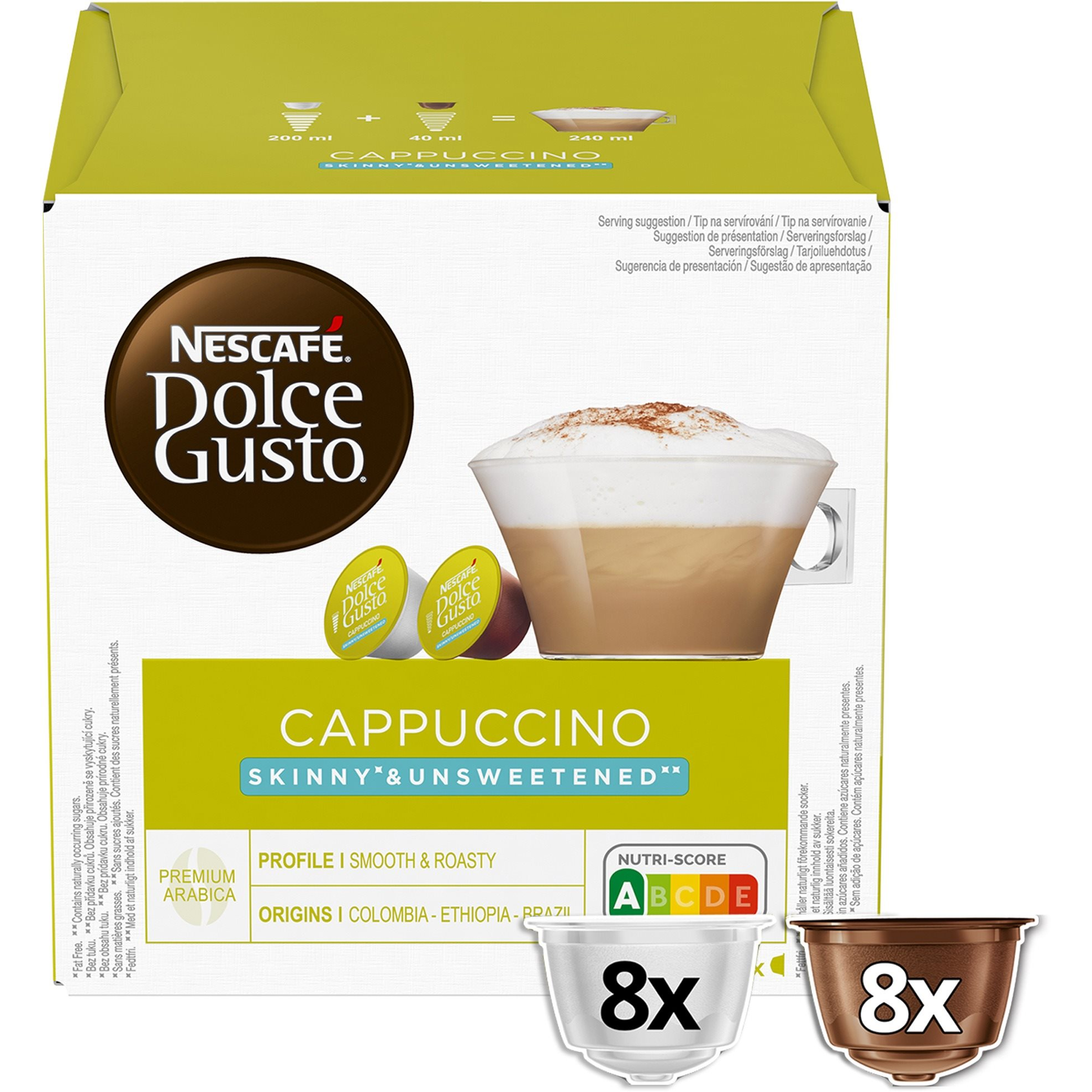 NESCAFÉ® Dolce Gusto® Cappuccino Skinny Unweetened - 16 kapszula (8 adag) (12382385)-0