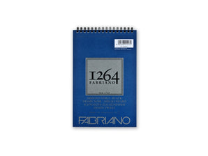 Bloc desen 1264 Black Drawing, A5, 200gr, 20 file, cu spirală Fabriano