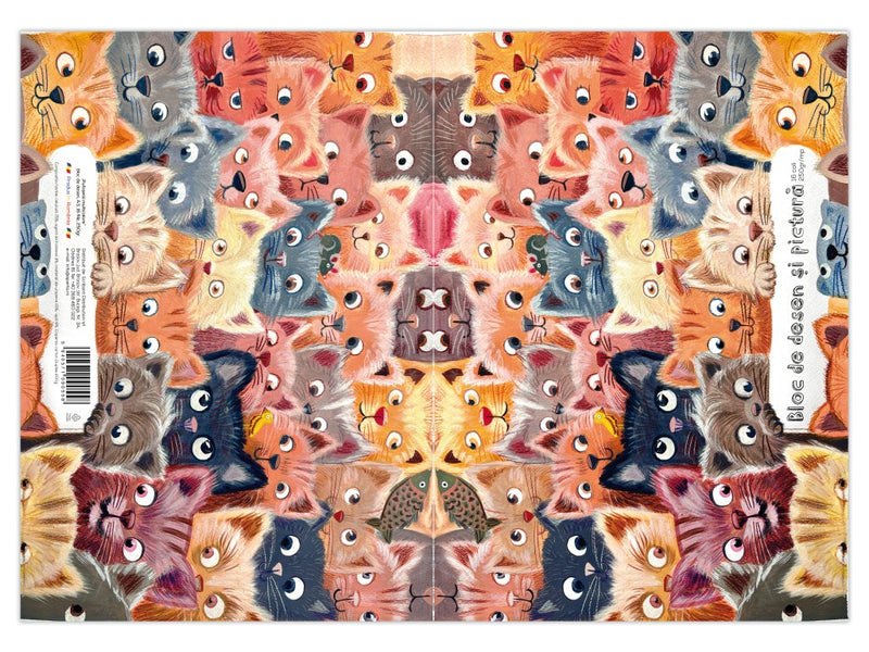 Bloc desen Aperta, Pufoșenii multicolore, A3, 250g