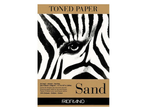 Bloc desen Toned Paper Sand, A3, 120g, 50 file, fără spirală Fabriano