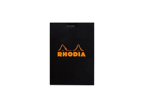 Blocnotes 8,5 x 12 cm, capsat, 80 file, N°12, Rhodia Basic, negru