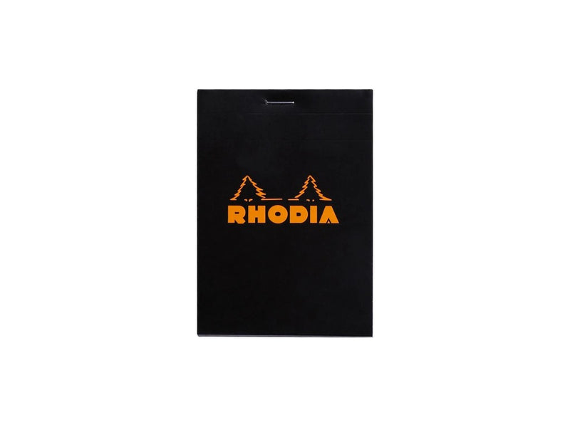 Blocnotes 8,5 x 12 cm, capsat, 80 file, N°12, Rhodia Basic, negru
