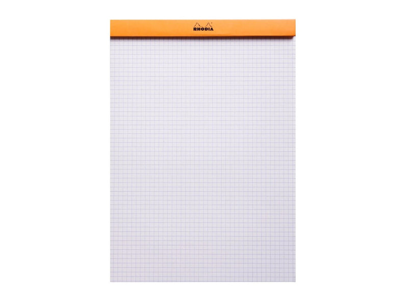 Blocnotes A4, capsat, 80 file, N°18, Rhodia Basic, orange