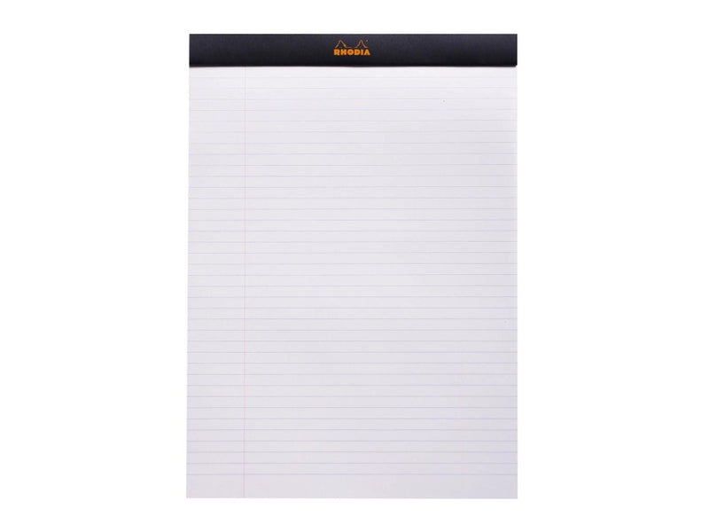 Blocnotes A4, capsat, 80 file, N°18, Rhodia black