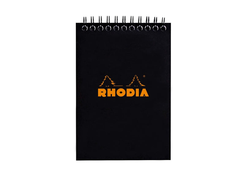 Blocnotes A6, spirală, 80 file, Rhodia Classic, black