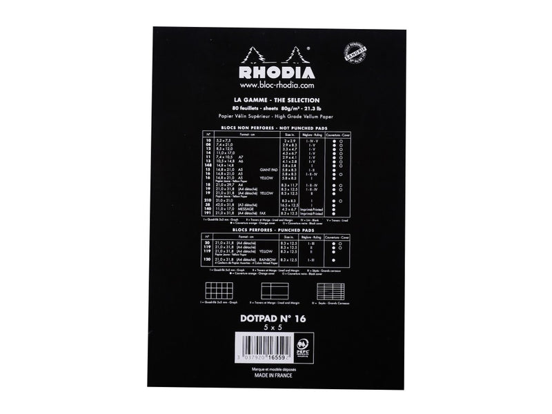 Blocnotes grafic A5 capsat 80 file Rhodia dotPad