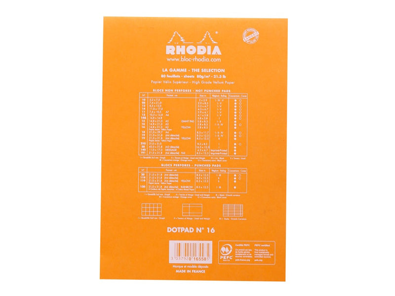 Blocnotes grafic A5 capsat 80 file Rhodia dotPad