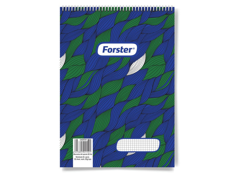 Blocnotes A4 spirală 50 file Forster
