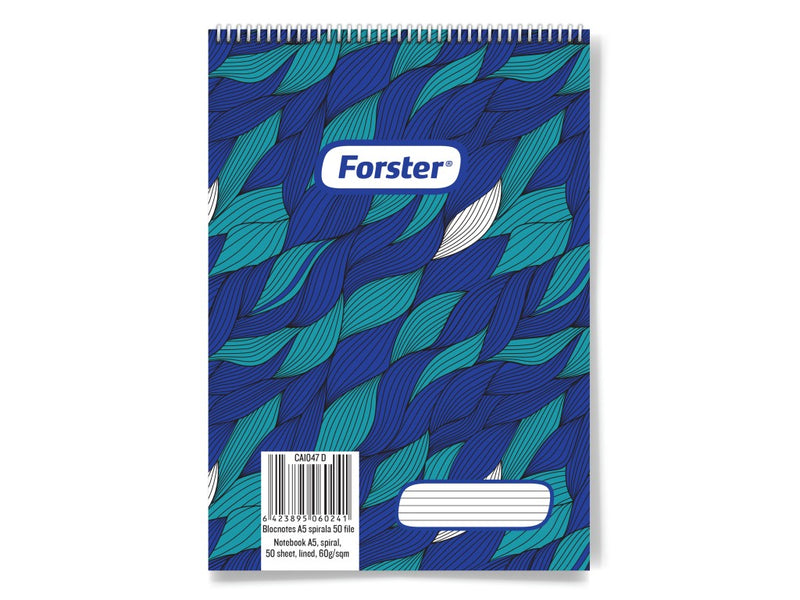 Blocnotes A5 spirală 50 file Forster