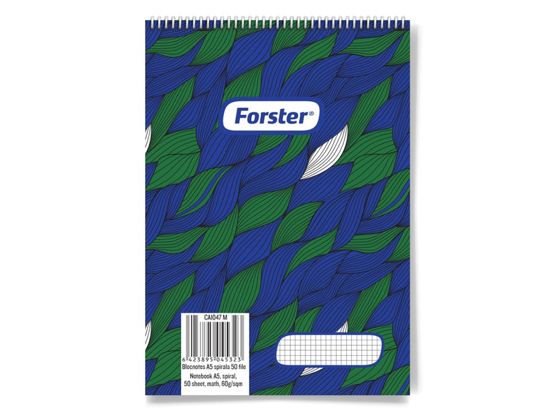 Blocnotes A5 spirală 50 file Forster