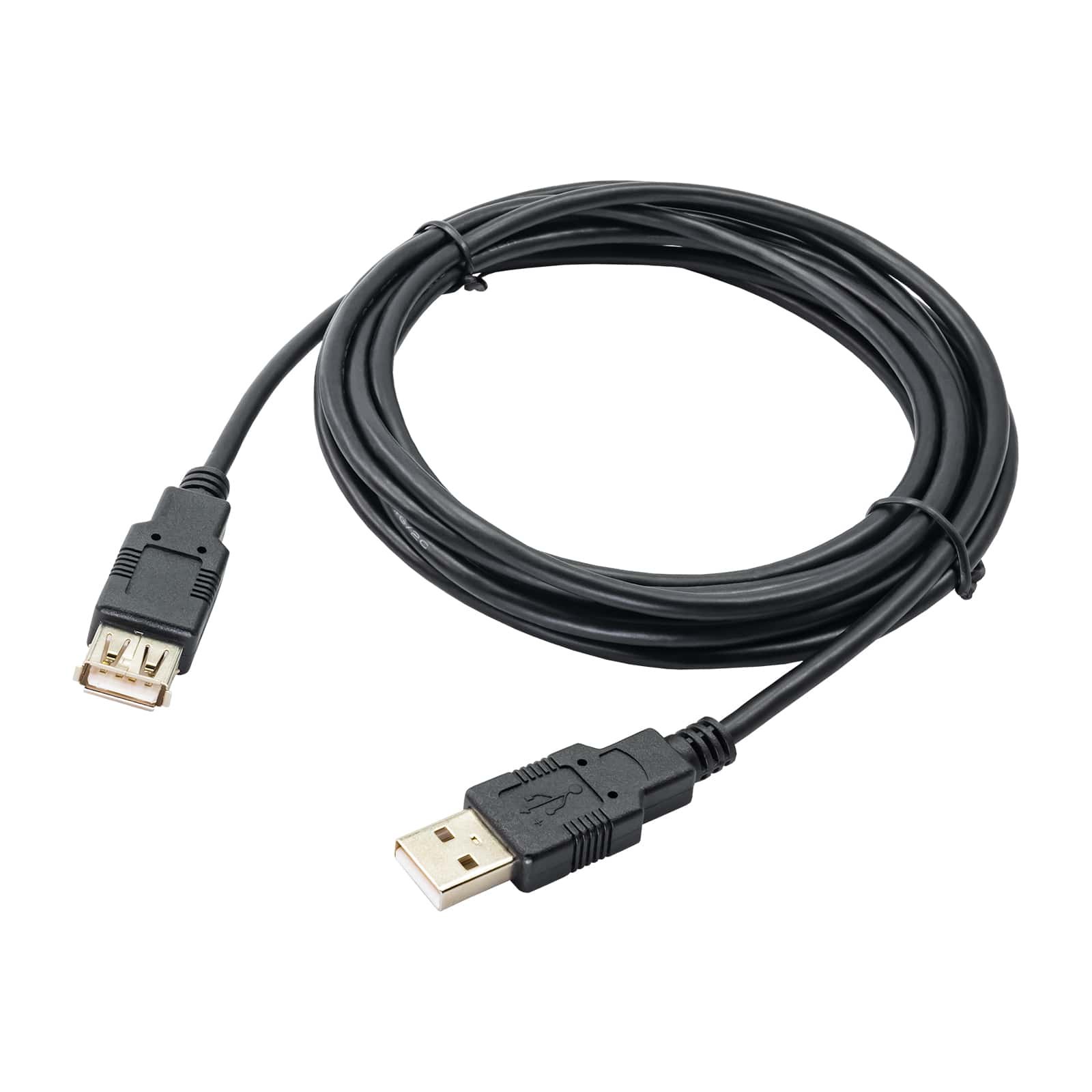 Kábel Akyga AK-USB-19 USB-A apa USB-A Anya 2.0 Adat és töltő kábel - Fekete (3m) (AK-USB-19)-0