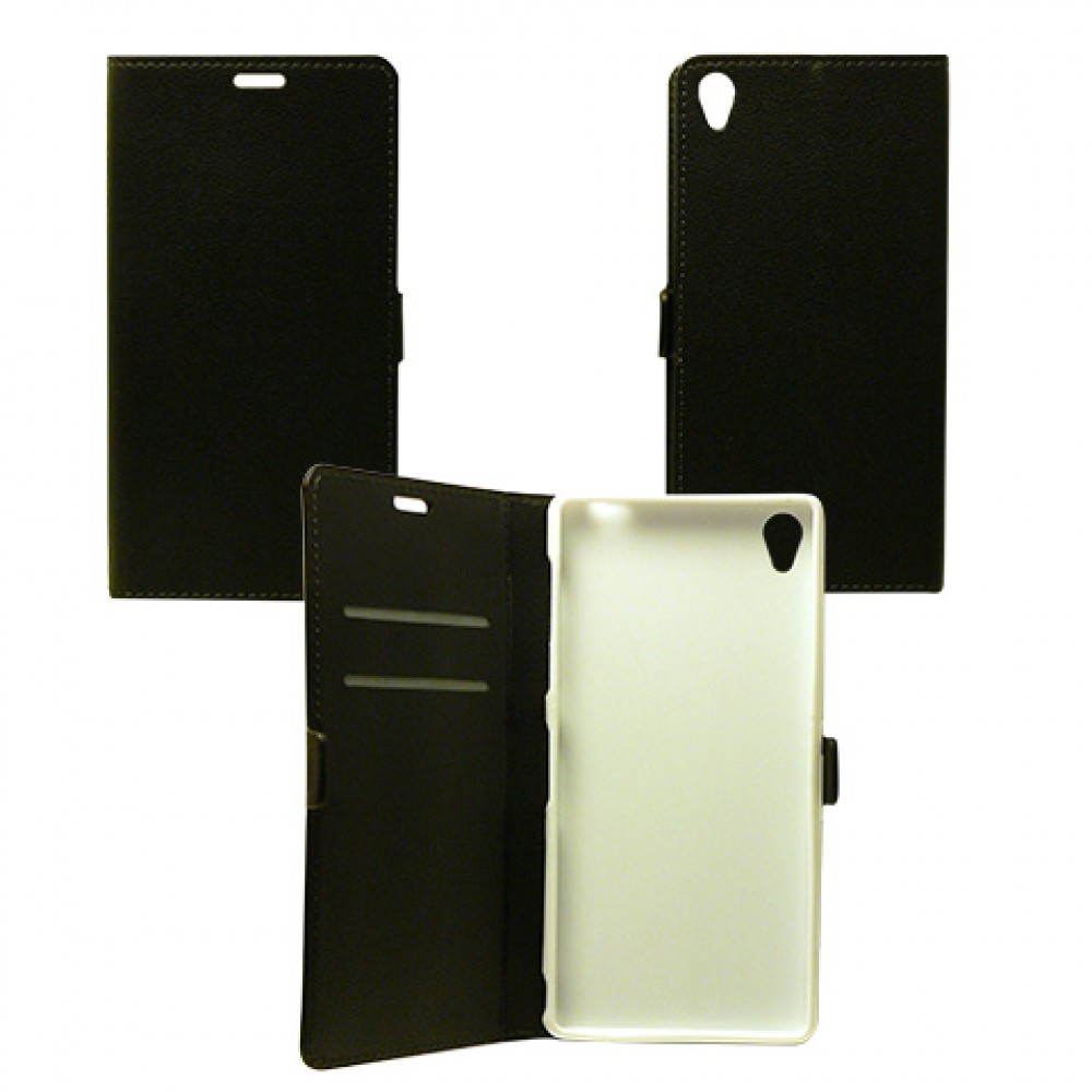 Cellect Sony Xperia Z3 Flip tok irattartóval 5.2" - Fekete (BOOKTYPE-XP-Z3-BK)-0
