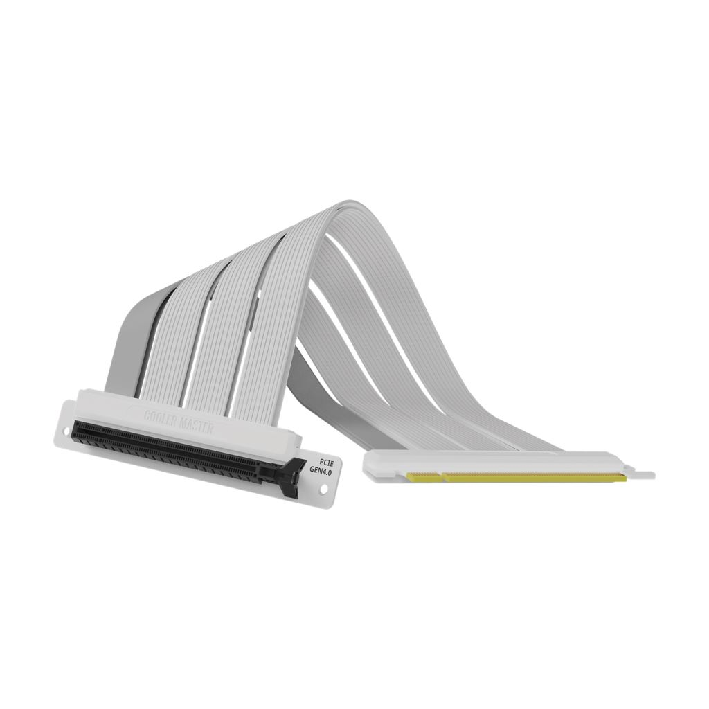 Cooler Master MasterAccessory PCIe 4.0 x16 Riser kábel 200mm fehér (MCA-U000C-WPCI40-200) (MCA-U000C-WPCI40-200)-0