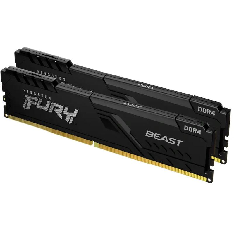 Kingston Fury Beast Black 64GB (2x32) 2666MHz CL16 DDR4 (KF426C16BBK2/64)-0