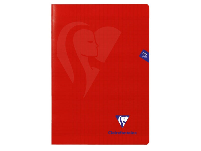 Caiet A4, capsat, 48 file, copertă PP, liniatură franceză, Clairefontaine