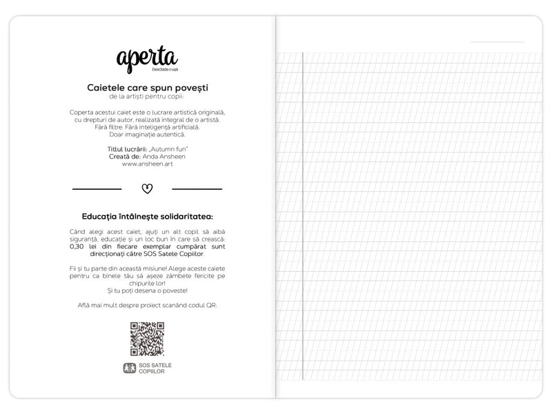 Caiet Aperta, Autumn fun, A5, 24 file, 90g, Tip 1