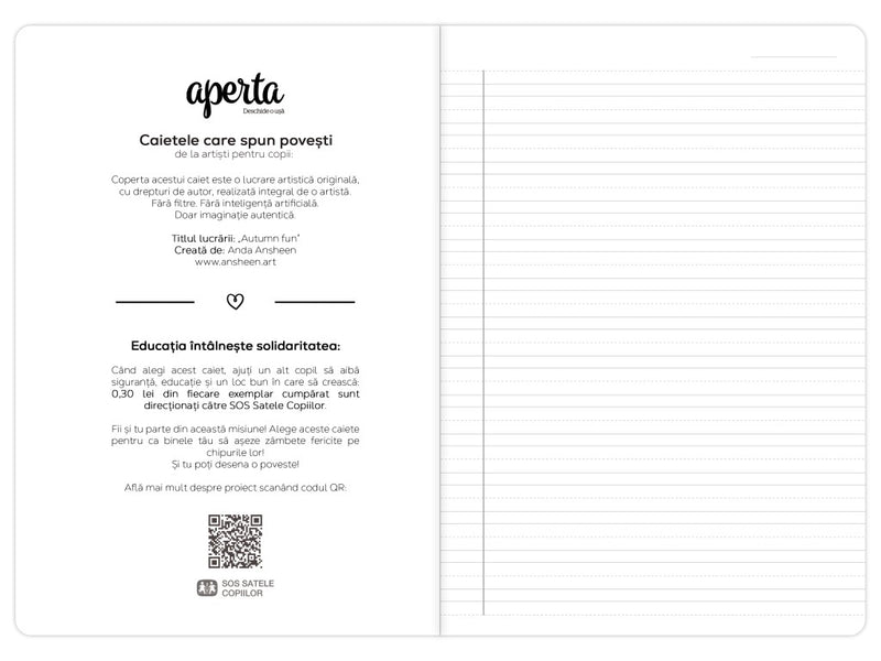 Caiet Aperta, Autumn fun, A5, 24 file, 90g, Tip 2
