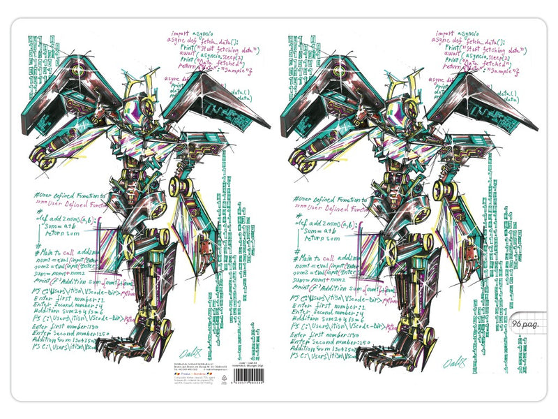 Caiet Aperta, Code, A4, 48 file, 80g, Matematică