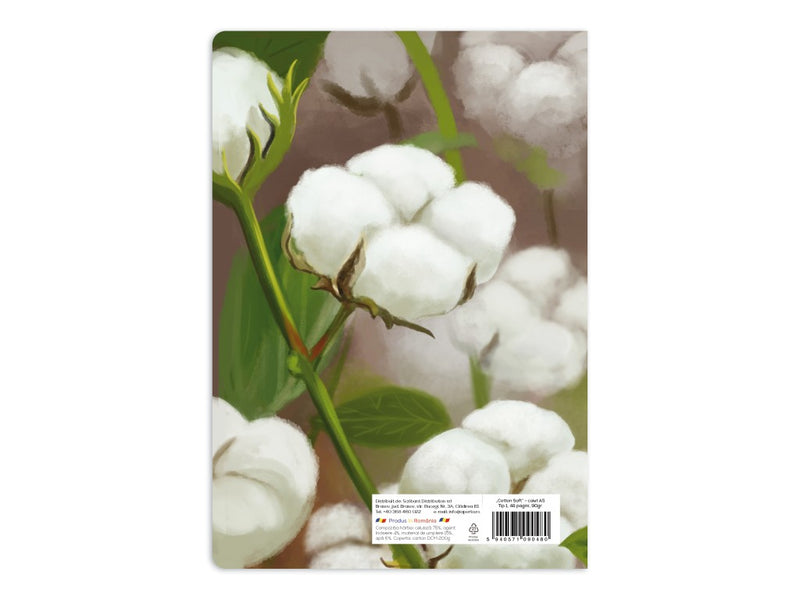 Caiet Aperta, Cotton soft, A5, 24 file, 90g, Tip 1