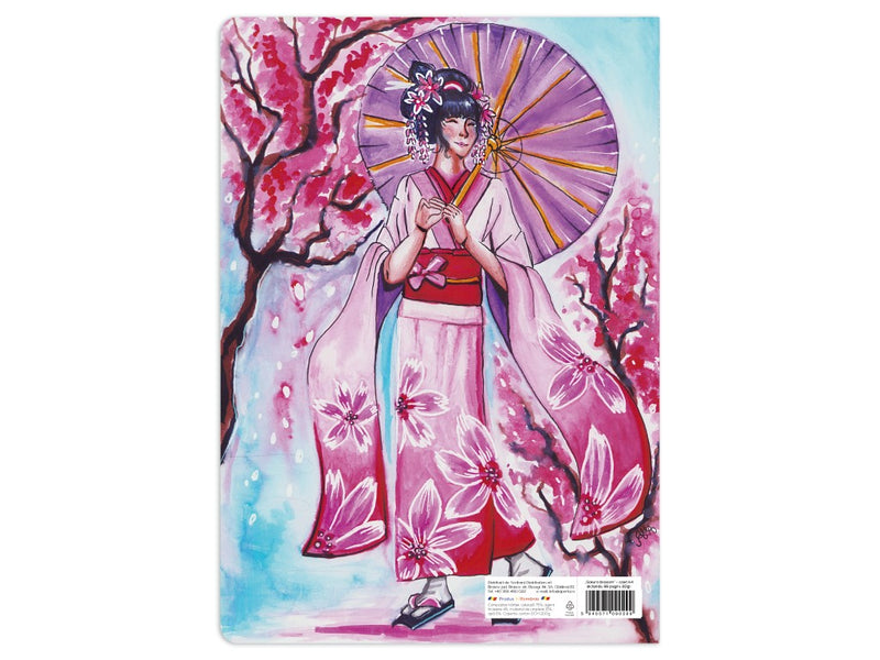 Caiet Aperta, Sakura blossom, A4, 48 file, 80g, Dictando