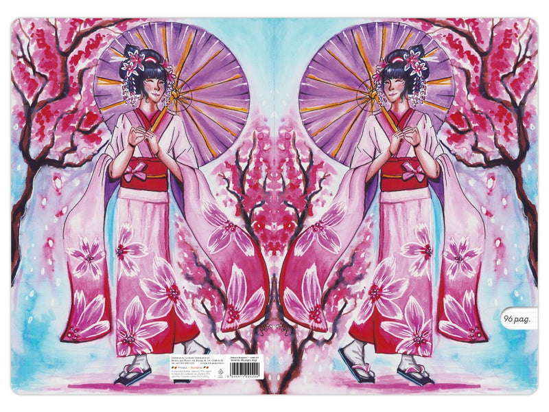 Caiet Aperta, Sakura blossom, A4, 48 file, 80g, Dictando