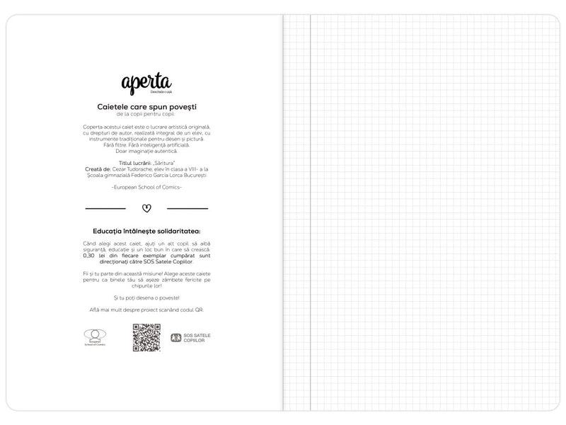 Caiet Aperta, Săritura, A4, 48 file, 80g, Matematică