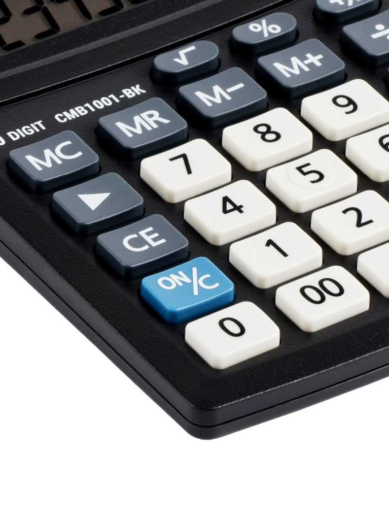 Calculator de birou 10 digiți, 137 x 102 x 31 mm, Eleven CMB1001-BK