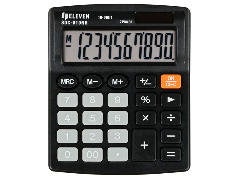 Calculator de birou 10 digiți, 124 x 102 x 25 mm, Eleven SDC-810NR