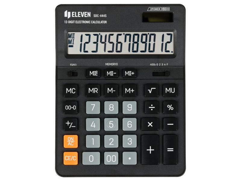 Calculator de birou 12 digiți, 199 x 153 x 31 mm, Eleven SDC-444S