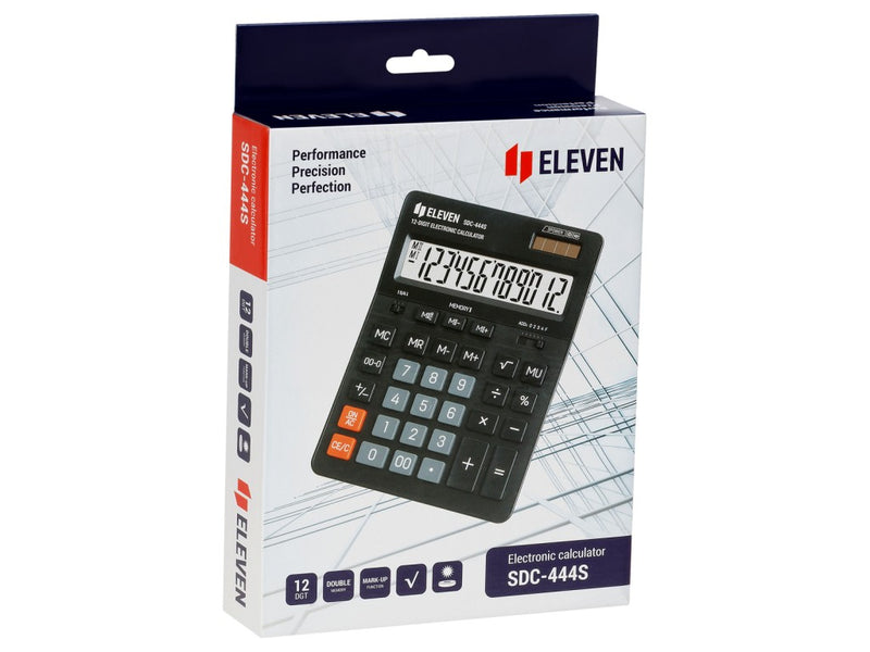 Calculator de birou 12 digiți, 199 x 153 x 31 mm, Eleven SDC-444S