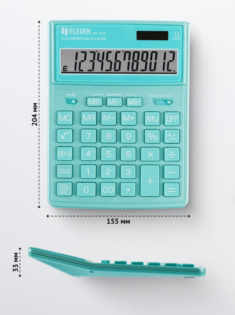 Calculator de birou 12 digiți, 204 x 155 x 33 mm, Eleven SDC-444XR