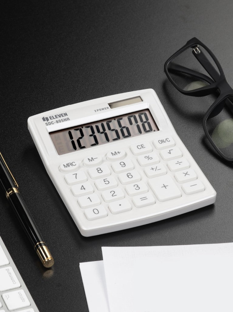 Calculator de birou 8 digiți, 120 x 105 x 21 mm, Eleven SDC-805