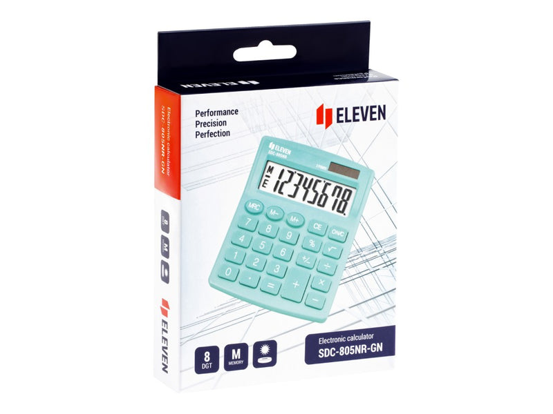 Calculator de birou 8 digiți, 120 x 105 x 21 mm, Eleven SDC-805