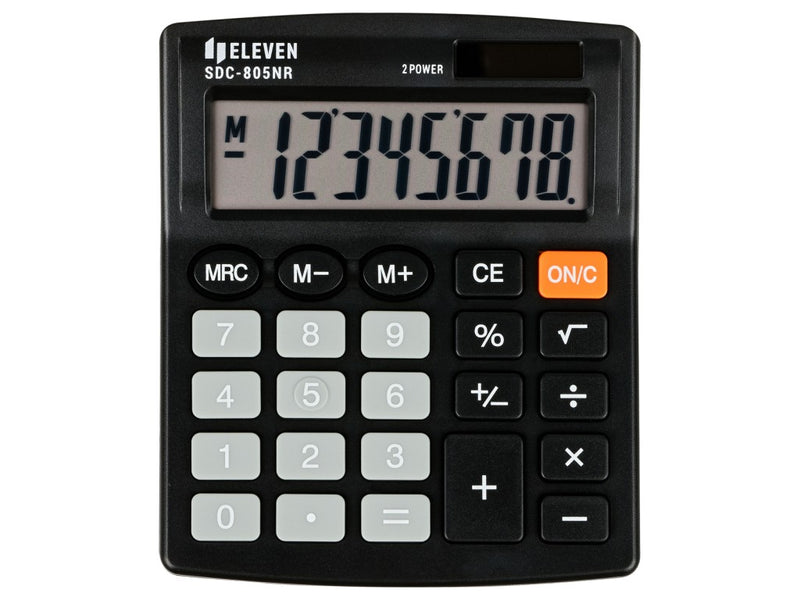 Calculator de birou 8 digiți, 120 x 105 x 21 mm, Eleven SDC-805NR